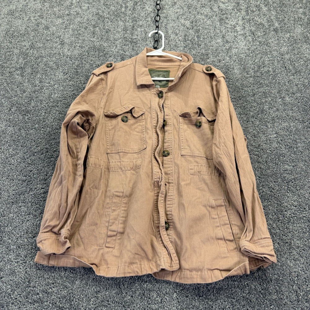 Maurices Utility Jacket Womens Extra Extra Large Tan Brown Military Field Safari